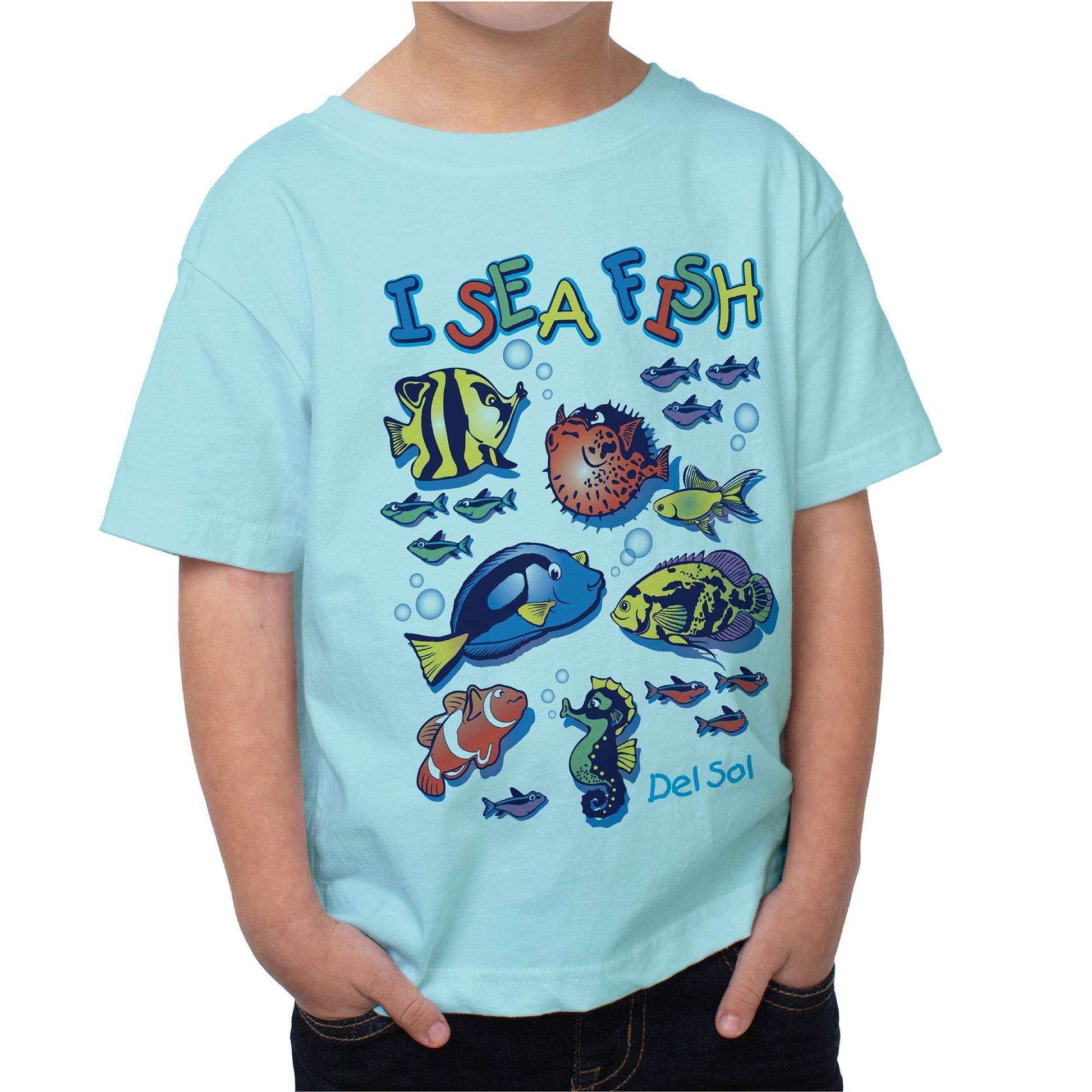 Kids Crew Tee - I Sea Fish - Chill