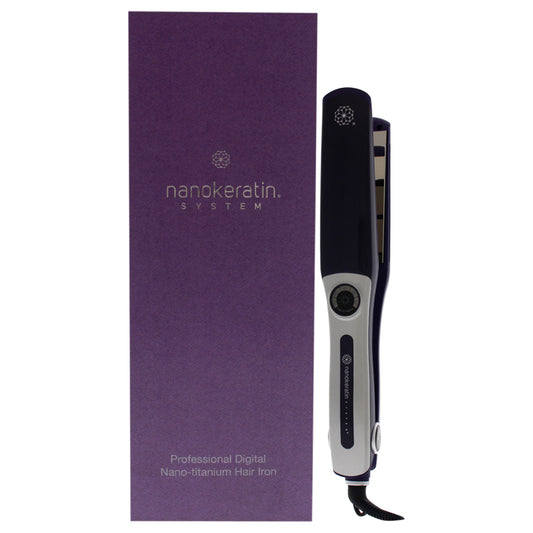 Nano-Titanium Hair Iron by Nanokeratin for Unisex - 1 Pc Flat Iron