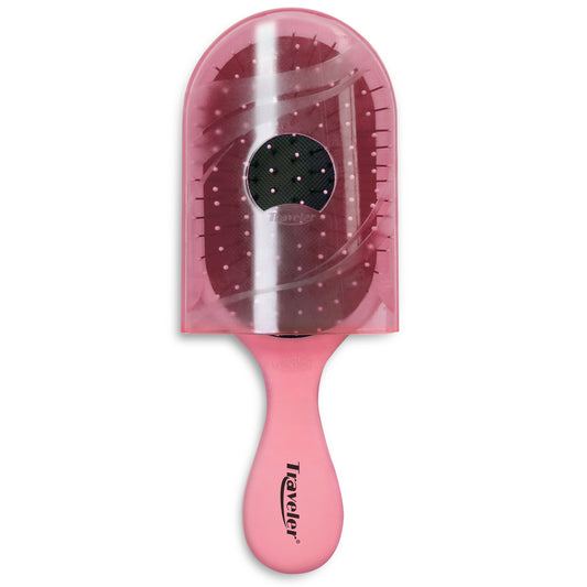 Dual Patented Traveler Detangling Brush - Pink by NuWay 4Hair for Unisex - 1 Pc Hair Brush