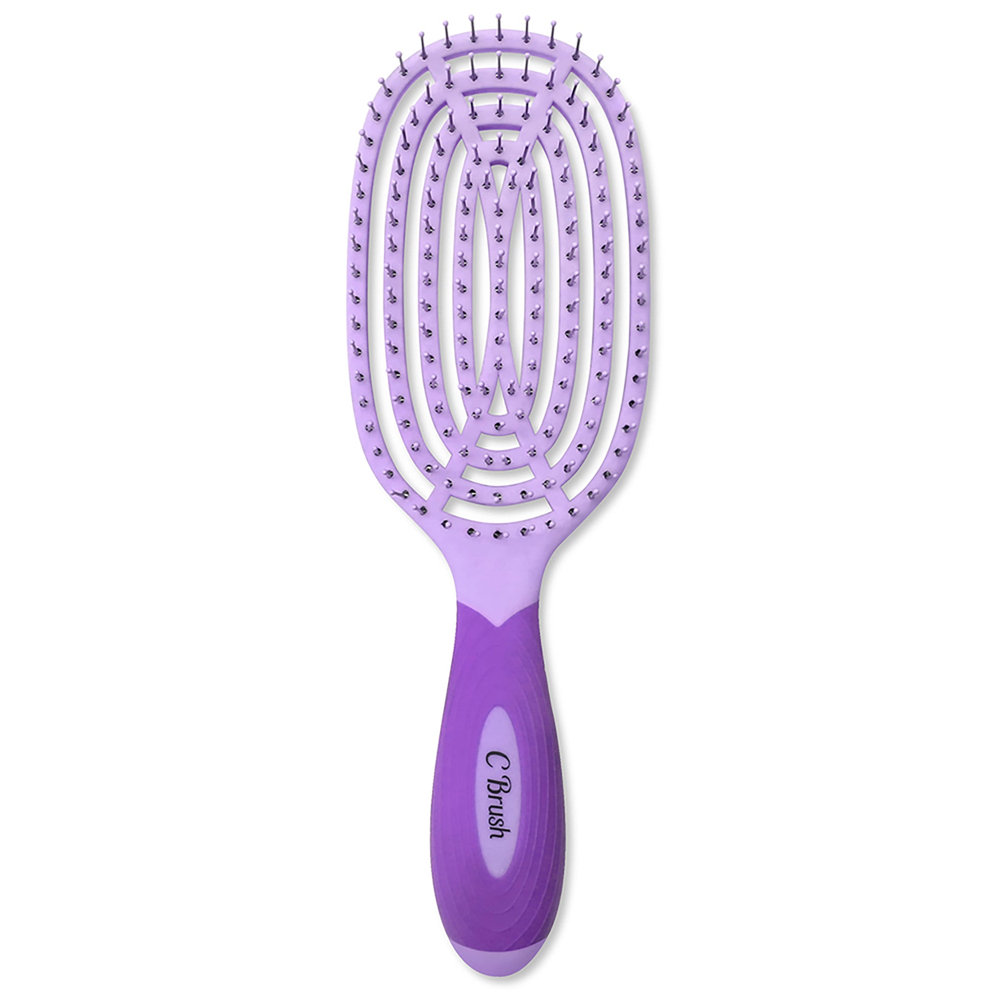 Circular Venting Detangling C Brush - Purple