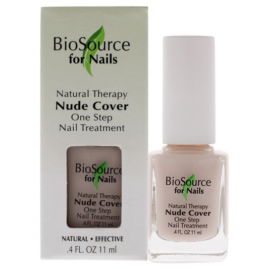 Natural Therapy Nude Cover by BioSource for Women - 0.4 oz Nail Treatment