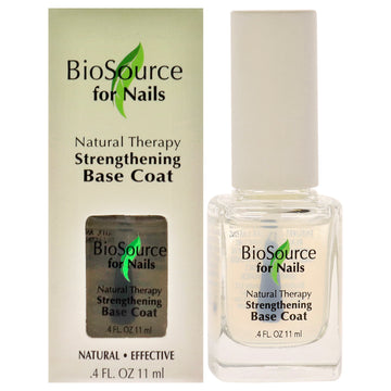 Natural Therapy Strengthening Base Coat by BioSource for Women - 0.4 oz Nail Treatment