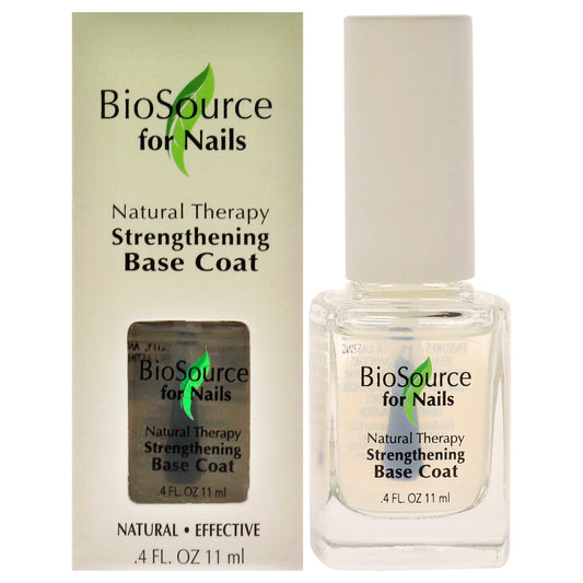 Natural Therapy Strengthening Base Coat by BioSource for Women - 0.4 oz Nail Treatment