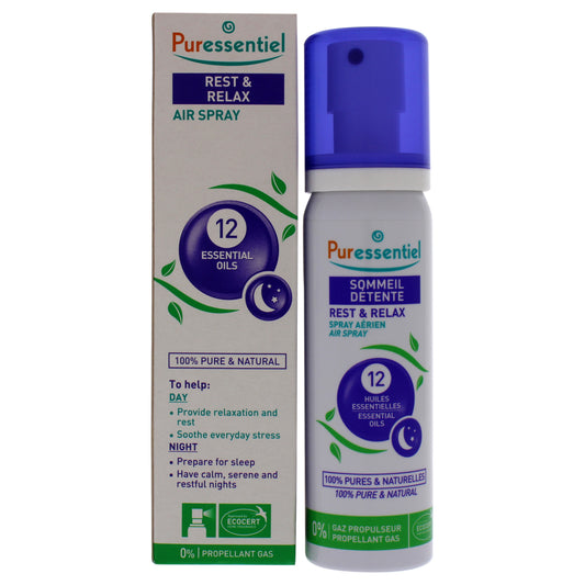 Rest and Relax Air Spray by Puressentiel for Unisex - 2.5 oz Spray