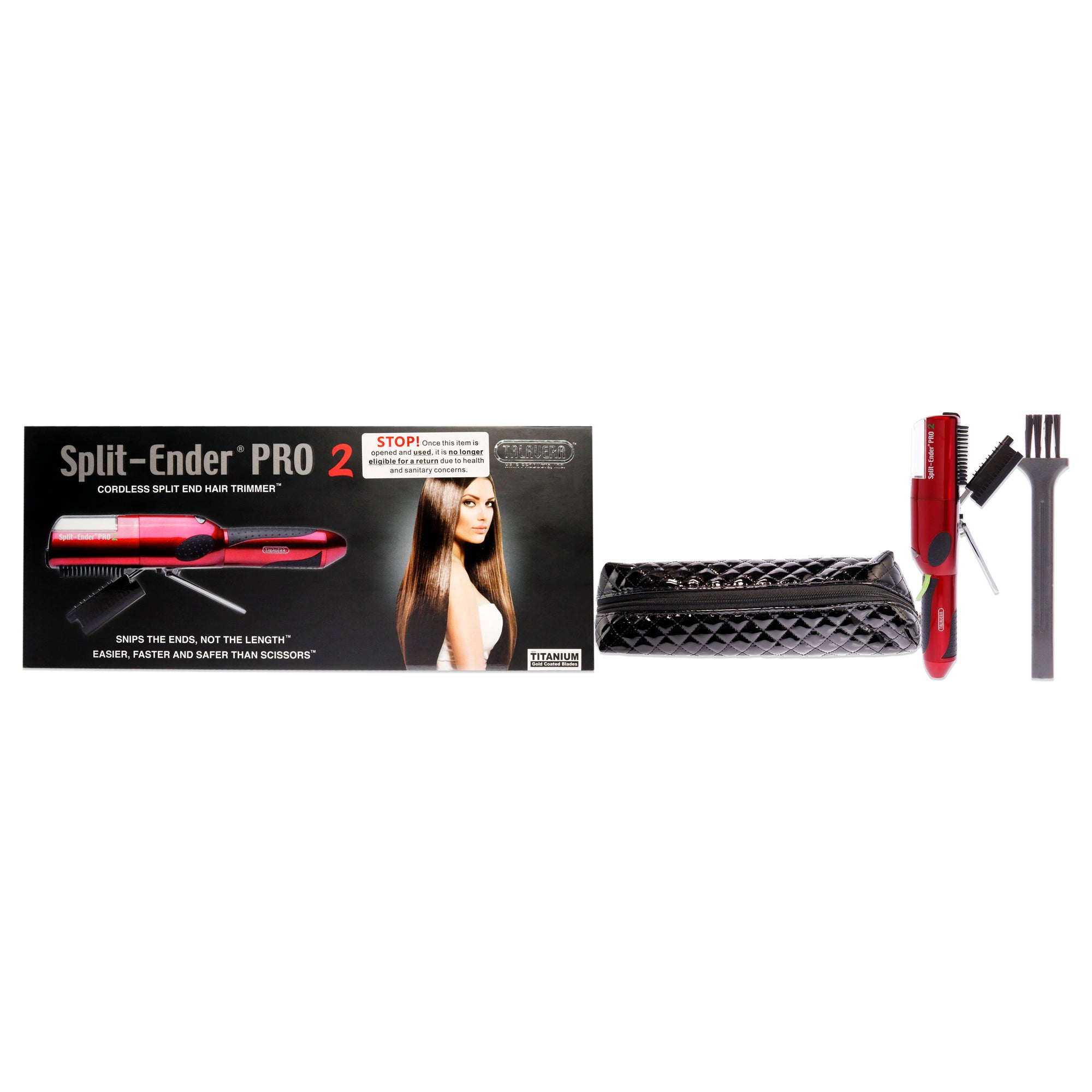 Split-Ender Pro 2 Cordless Hair Trimmer - Red by Split Ender for Women ...
