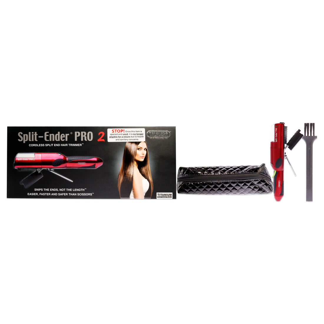 Split-Ender Pro 2 Cordless Hair Trimmer - Red
