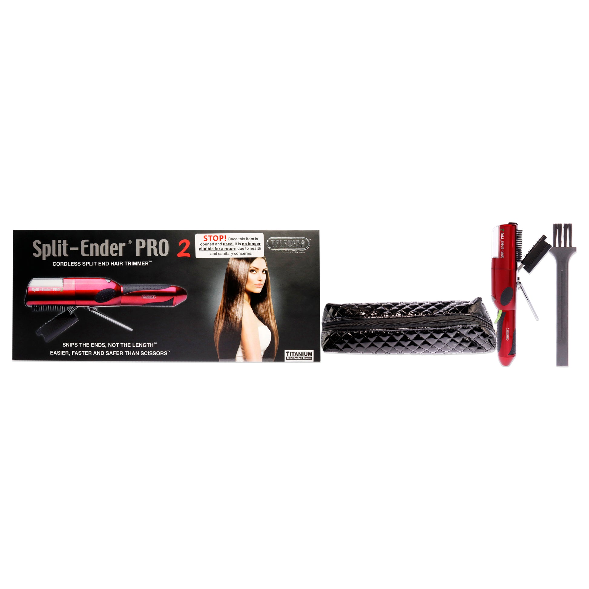 Split-Ender Pro 2 Cordless Hair Trimmer - Red
