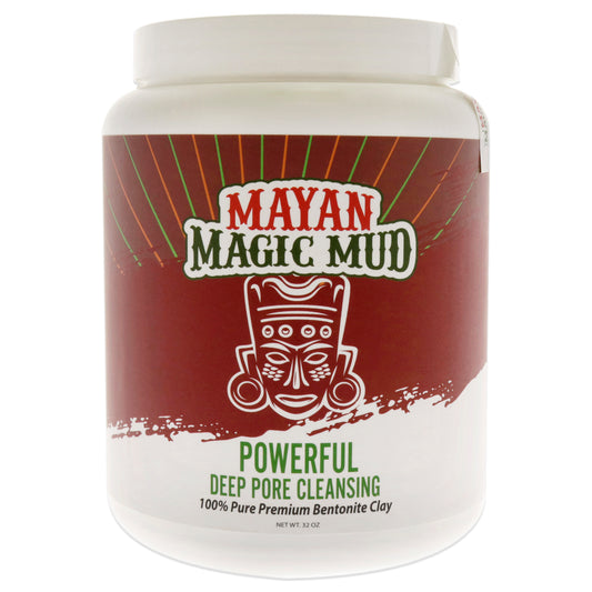 Powerful Deep Pore Cleansing Sodium Bentonite Clay by Mayan Magic Mud for Unisex - 32 oz Cleanser