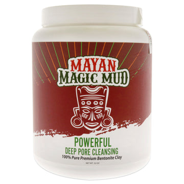Powerful Deep Pore Cleansing Sodium Bentonite Clay by Mayan Magic Mud for Unisex - 32 oz Cleanser
