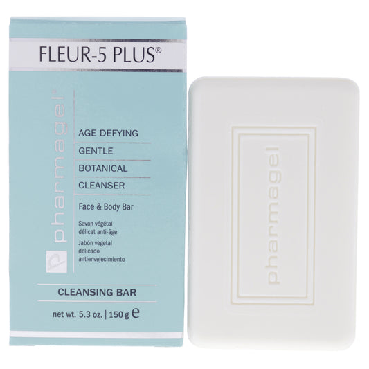 Fleur-5 Plus Cleansing Bar by Pharmagel for Unisex - 5.3 oz Cleanser