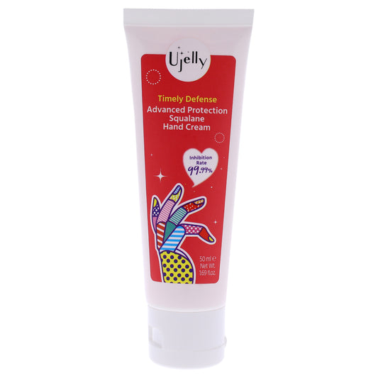 Timely Defense Squalane Hand Cream by Ujelly for Unisex - 1.69 oz Hand Cream