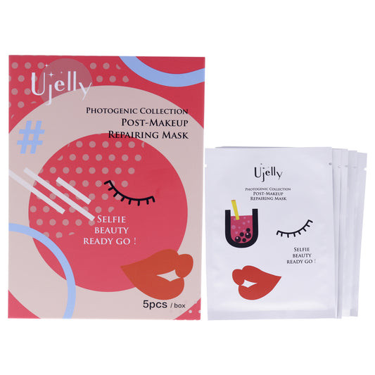 Post Makeup Repairing Mask by Ujelly for Women - 5 Pc Mask