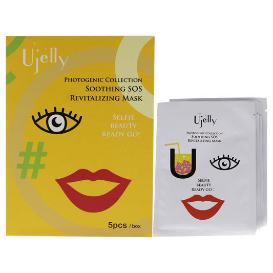 Soothing SOS Revitalizing Mask by Ujelly for Women - 5 Pc Mask