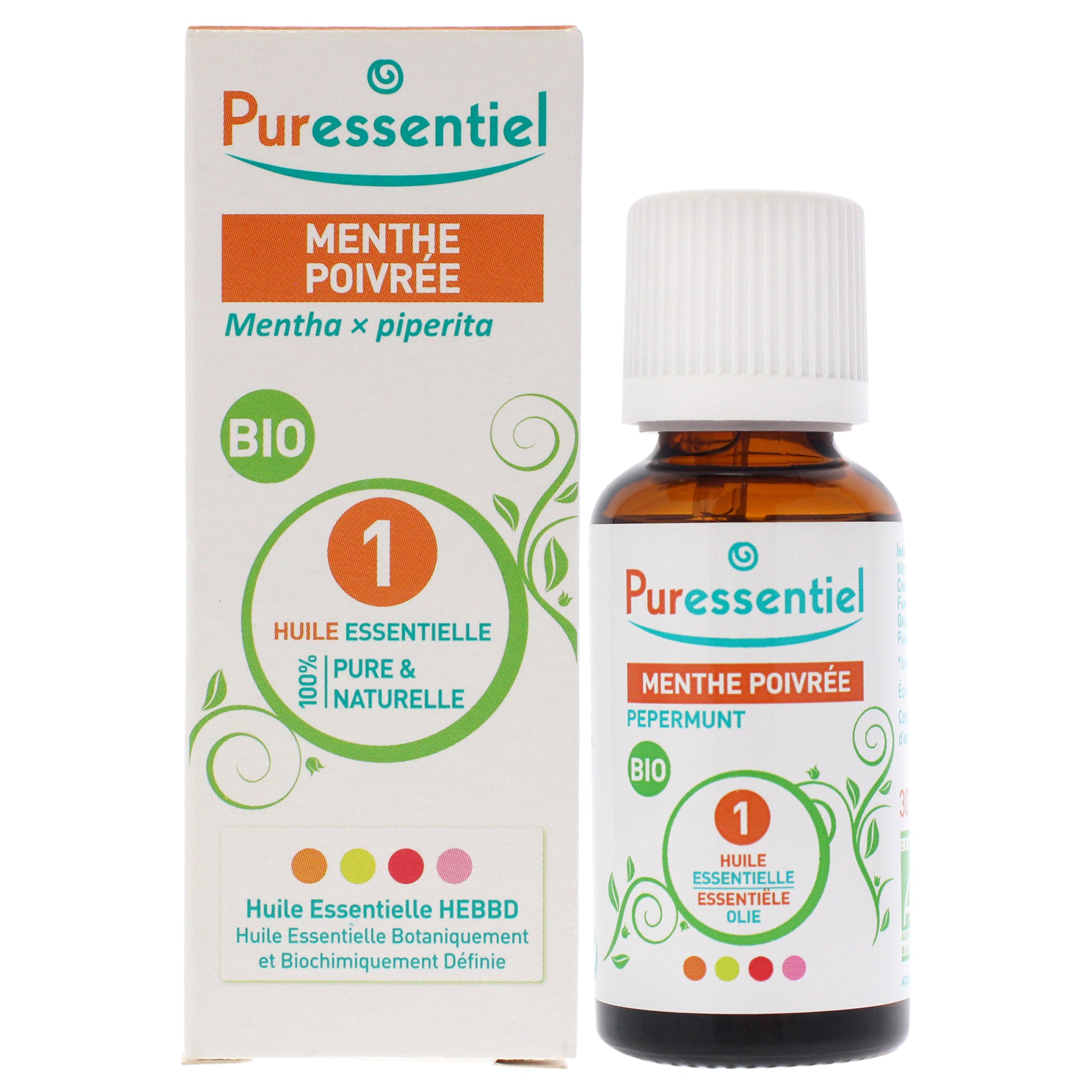 Organic Essential Oil - Peppermint by Puressentiel for Unisex - 1 oz Oil