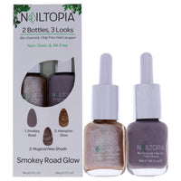 Bio-Sourced Chip Free Nail Lacquer Kit - Smokey Road Glow