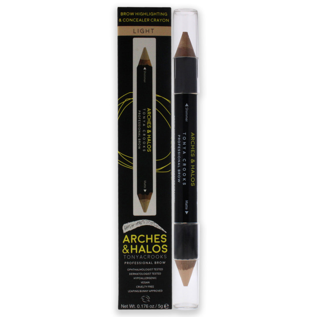 Brow Highlighting and Concealer Crayon - Light