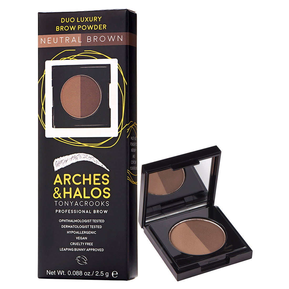 Duo Luxury Brow Powder - Neutral Brown