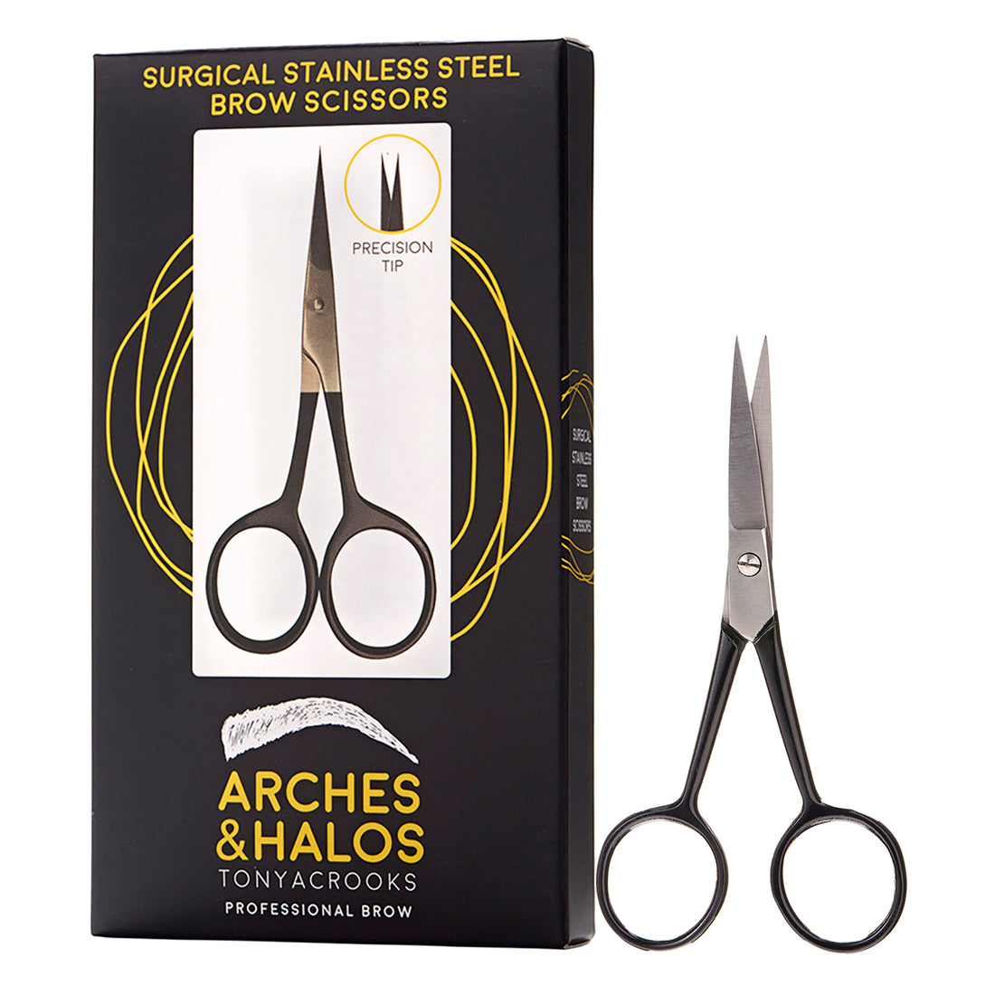 Surgical Stainless Steel Eyebrow Scissors