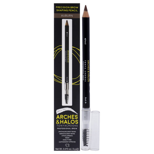 Precision Brow Shaping Pencil - Auburn by Arches and Halos for Women - 0.070 oz Eyebrow Pencil