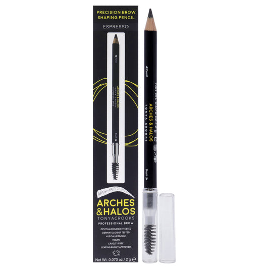 Precision Brow Shaping Pencil - Espresso by Arches and Halos for Women - 0.070 oz Eyebrow Pencil
