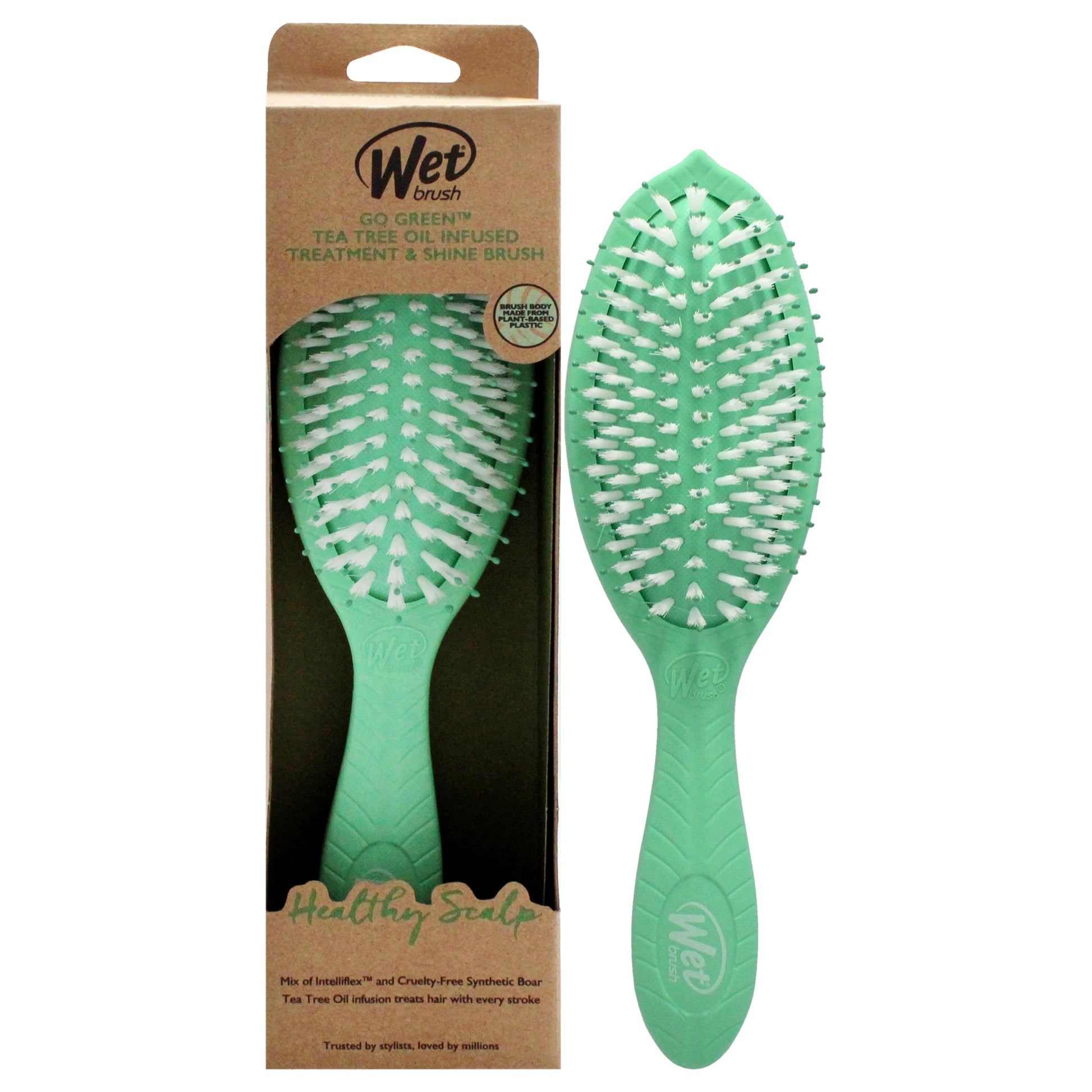 Go Green Oil Infused Shine Brush - Tea Tree