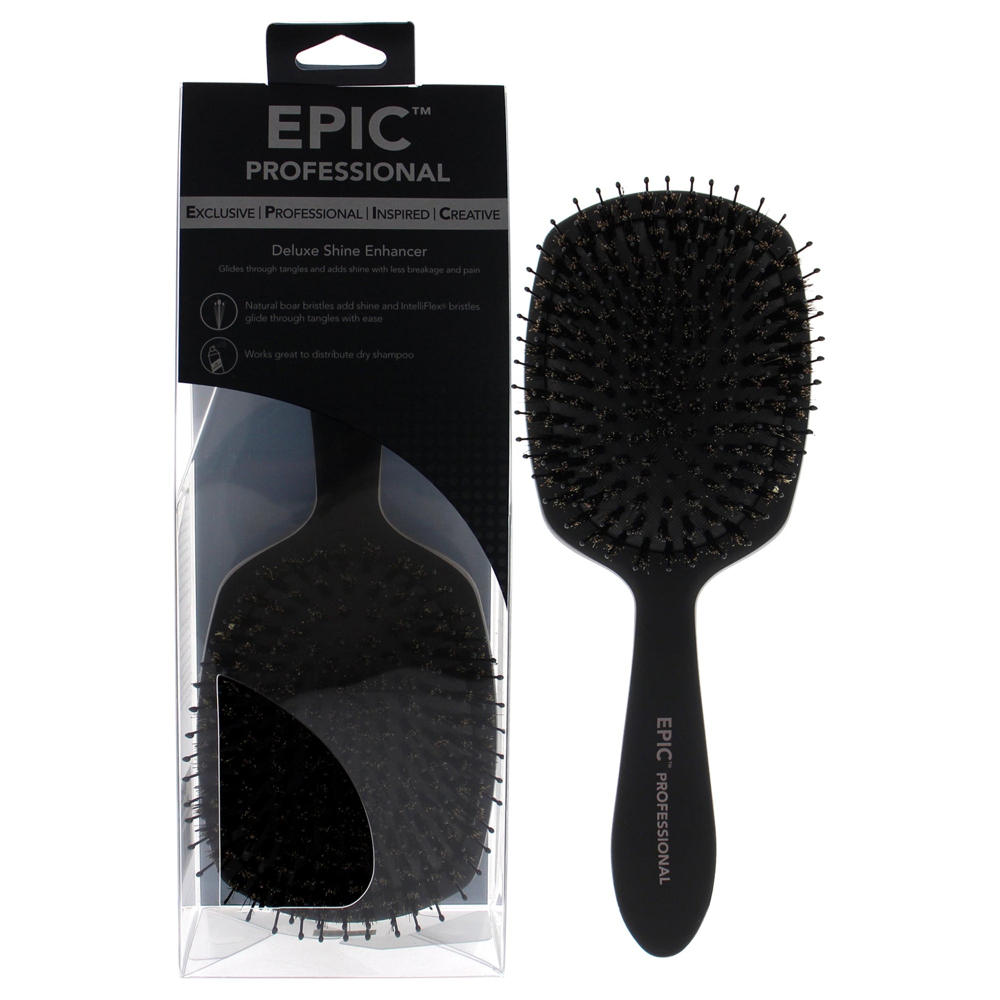 Pro Epic Deluxe Shine Enhacer Brush - Black