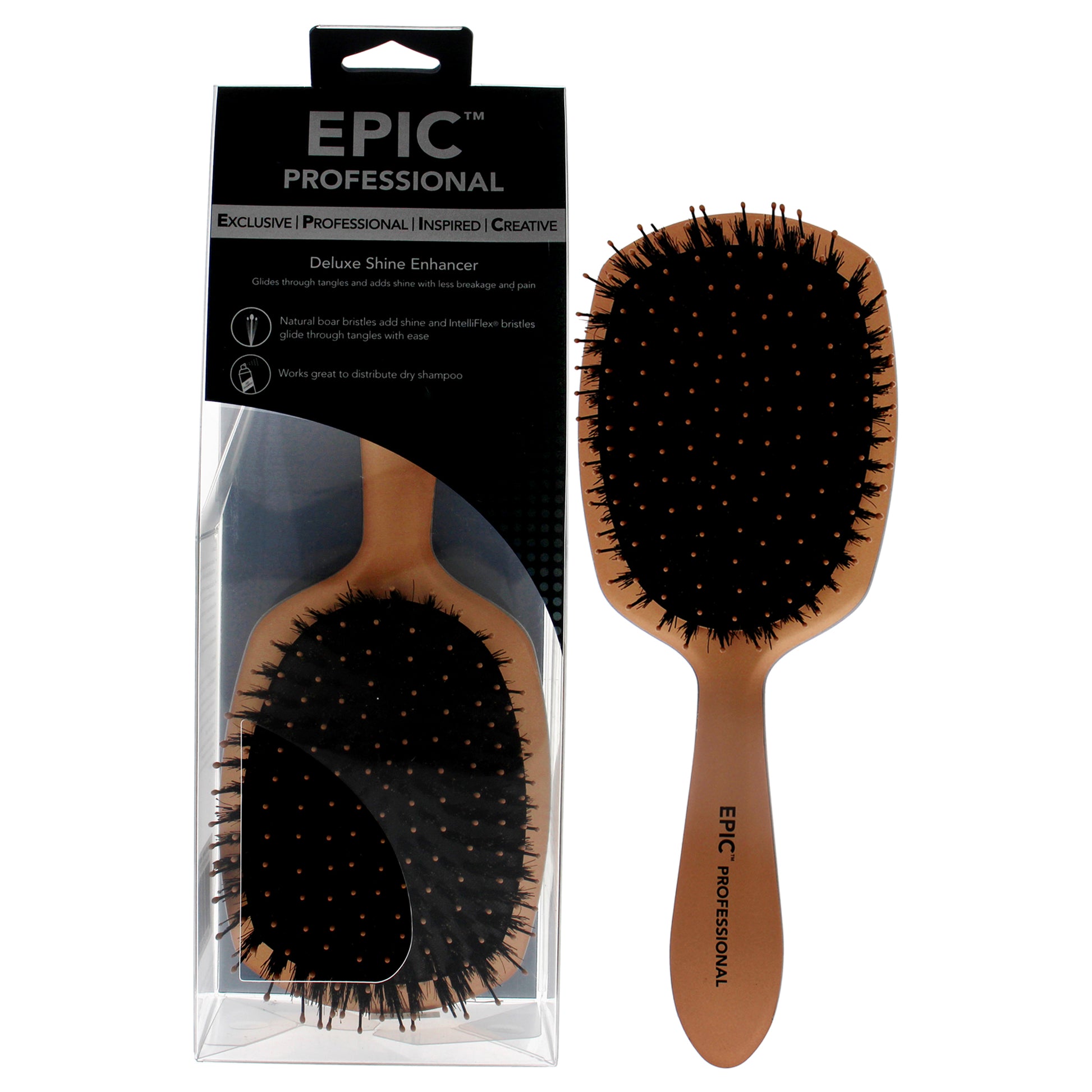 Pro Epic Deluxe Shine Enhancer Brush - Rose Gold