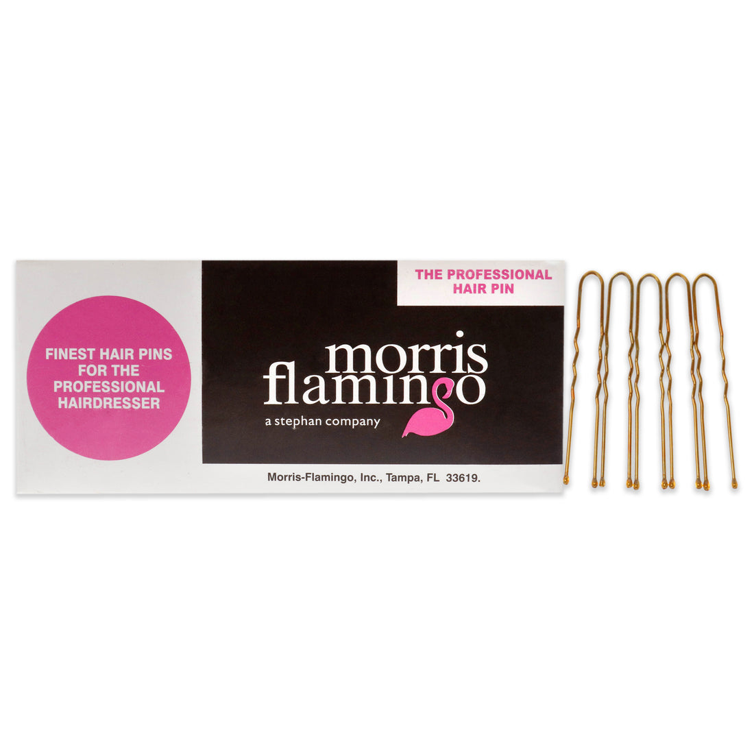 Crimped Ball Tipped Hair Pins - Brown