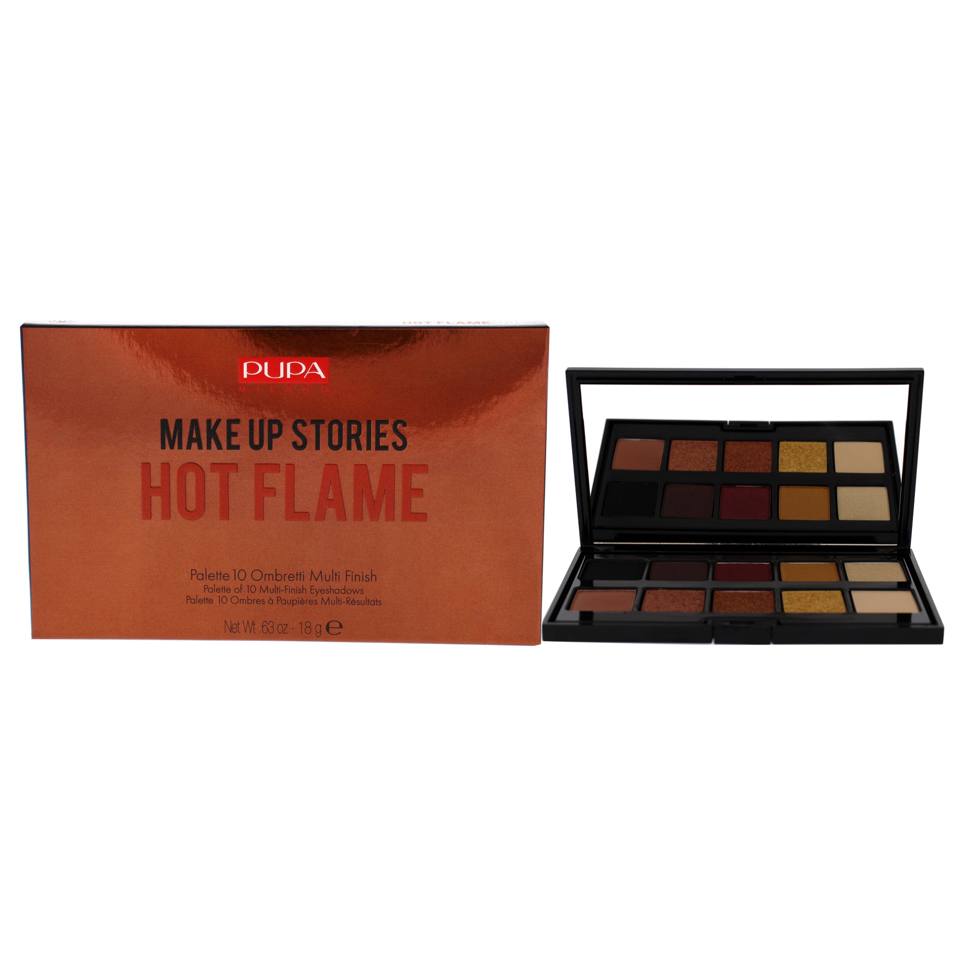 Make Up Stories Eyeshadow Palette - 002 Hot Flame