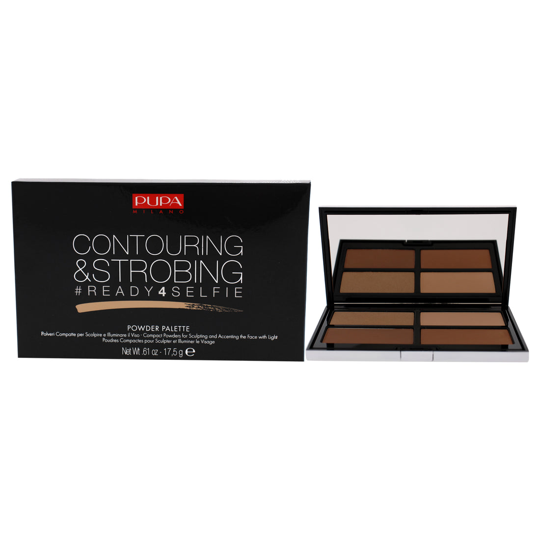 Ready 4 Selfie Contouring And Strobing Powder Palette - 002 Medium Skin