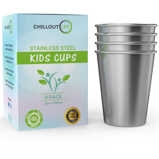 Stainless Steel Kids Cups Set