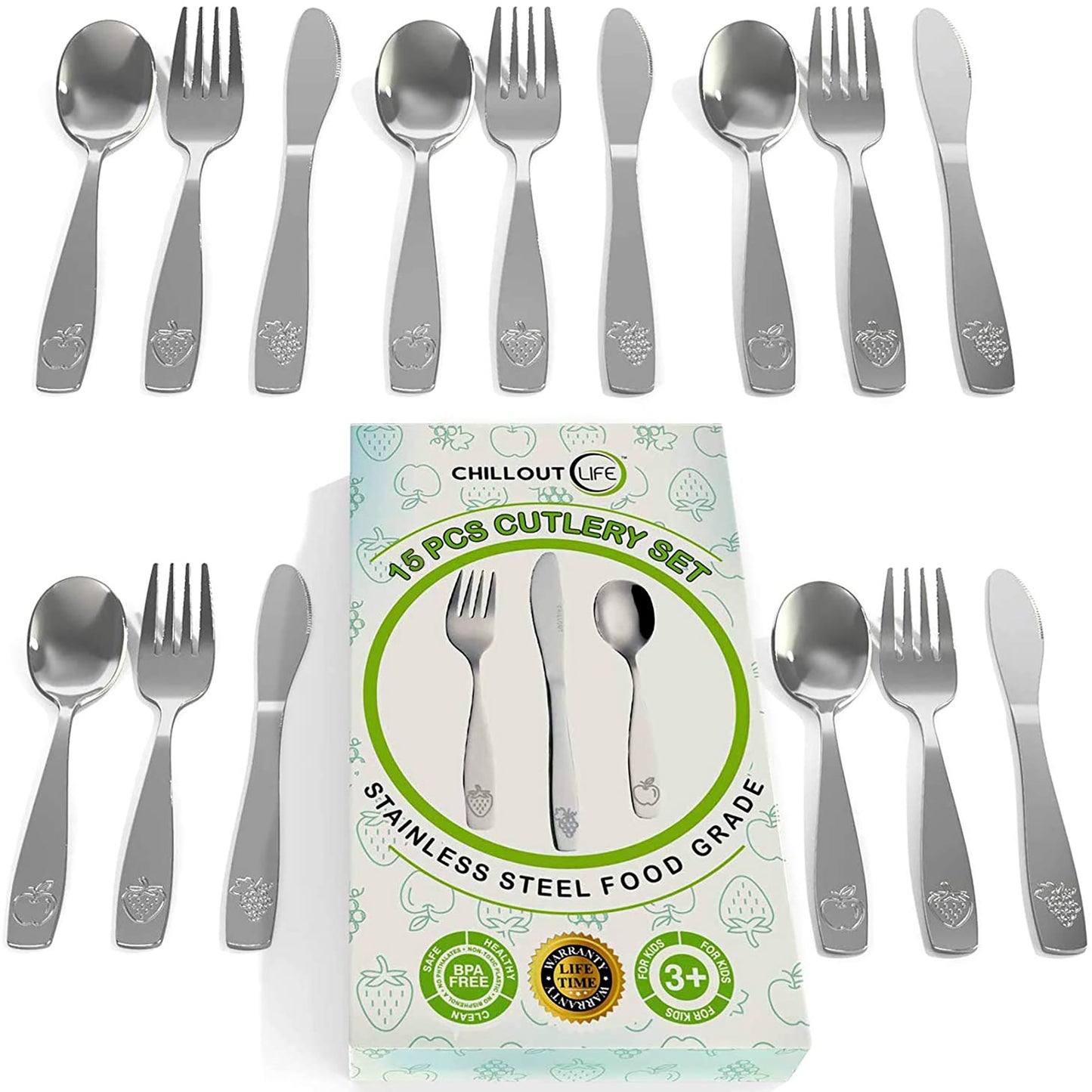 Stainless Steel Kids Silverware Set