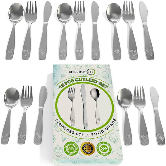 Stainless Steel Kids Silverware Set