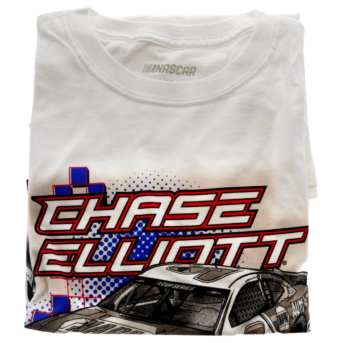 NASCAR Mens Classic Crew Tee - Chase Elliot - 1 White