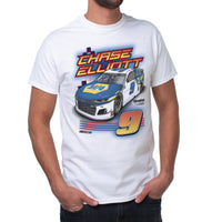 NASCAR Mens Classic Crew Tee - Chase Elliot - 1 White
