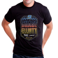 NASCAR Mens Classic Crew Tee - Chase Elliot - 7 Black