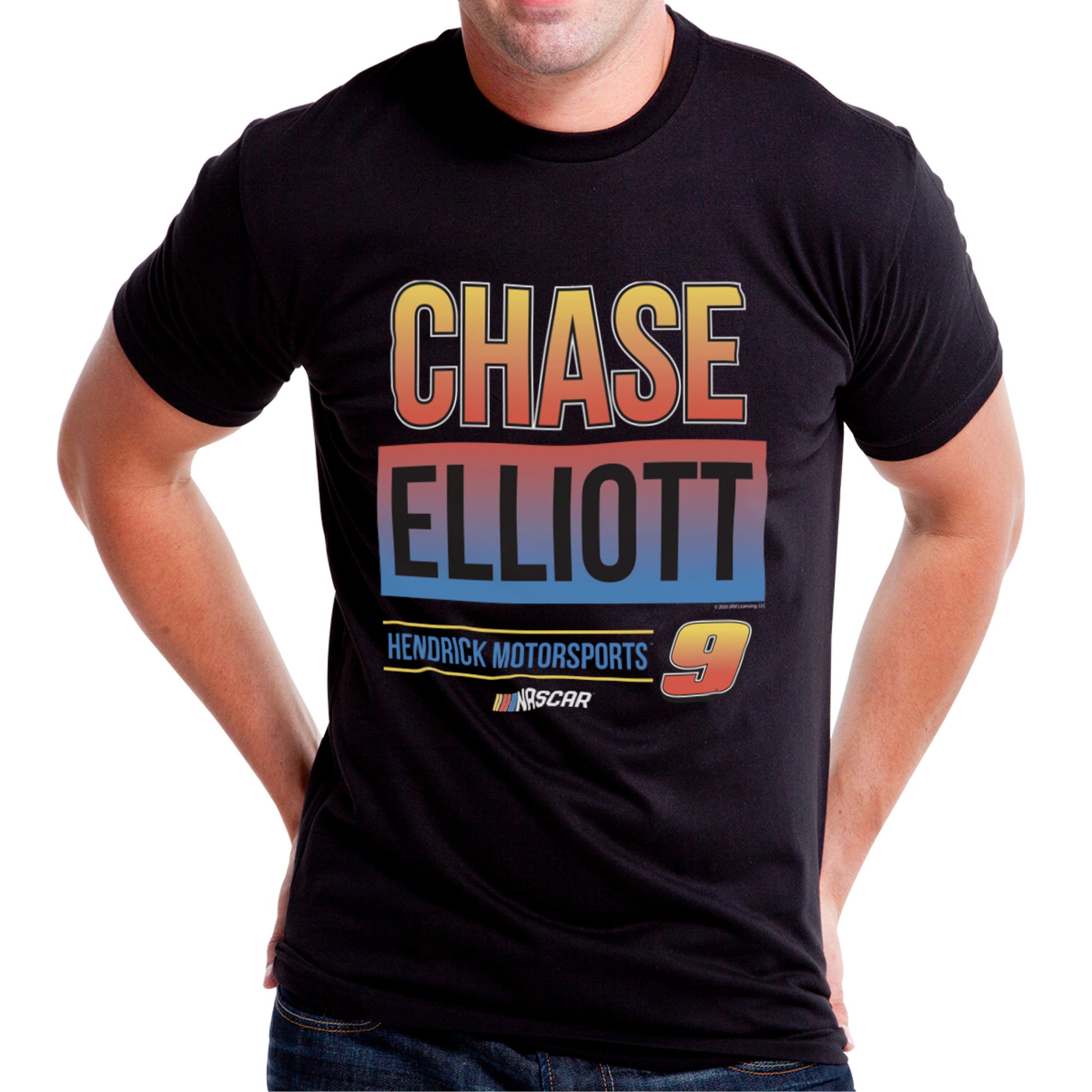 NASCAR Mens Classic Crew Tee - Chase Elliot - 3 Black