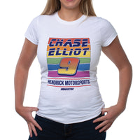 NASCAR Womens Crew Tee - Chase Elliot - 2 White