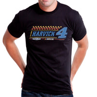NASCAR Mens Classic Crew Tee - Kevin Harvick - 6 Black
