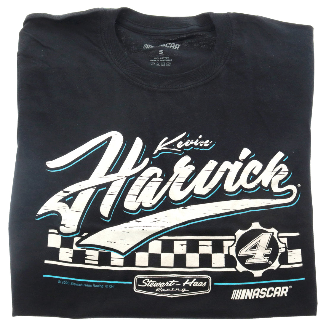 NASCAR Mens Classic Crew Tee - Kevin Harvick - 3 Black