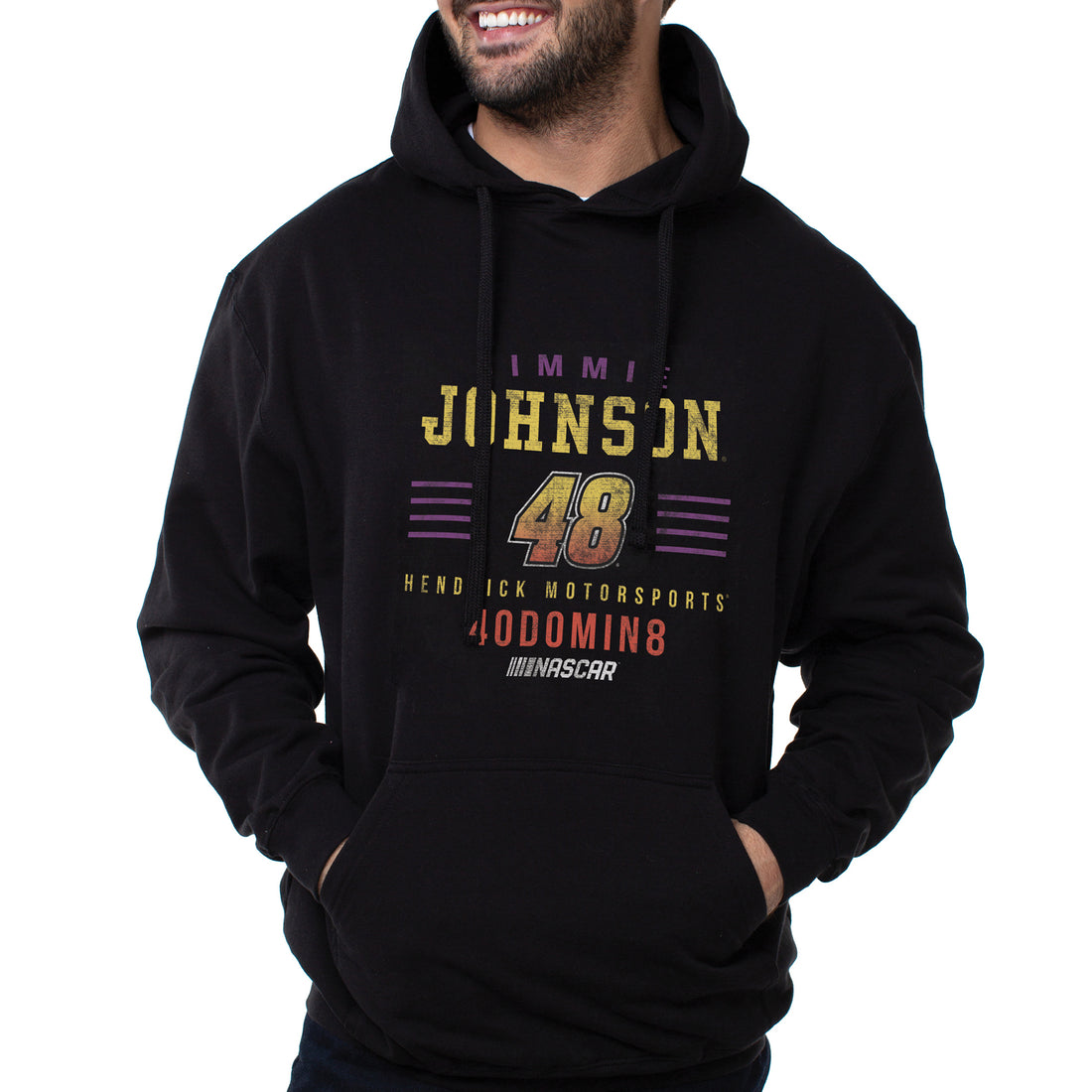 NASCAR Hooded Sweatshirt - Jimmie Johnson - 2 Black