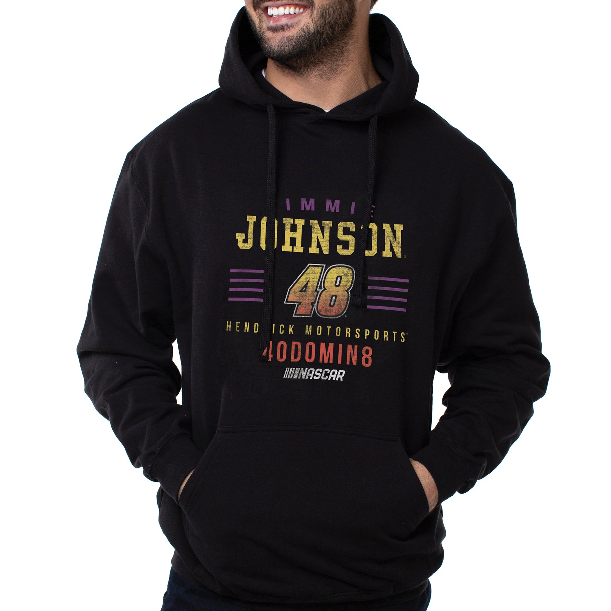 NASCAR Hooded Sweatshirt - Jimmie Johnson - 2 Black