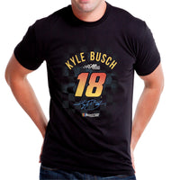 NASCAR Mens Classic Crew Tee - Kyle Busch - 2 Black