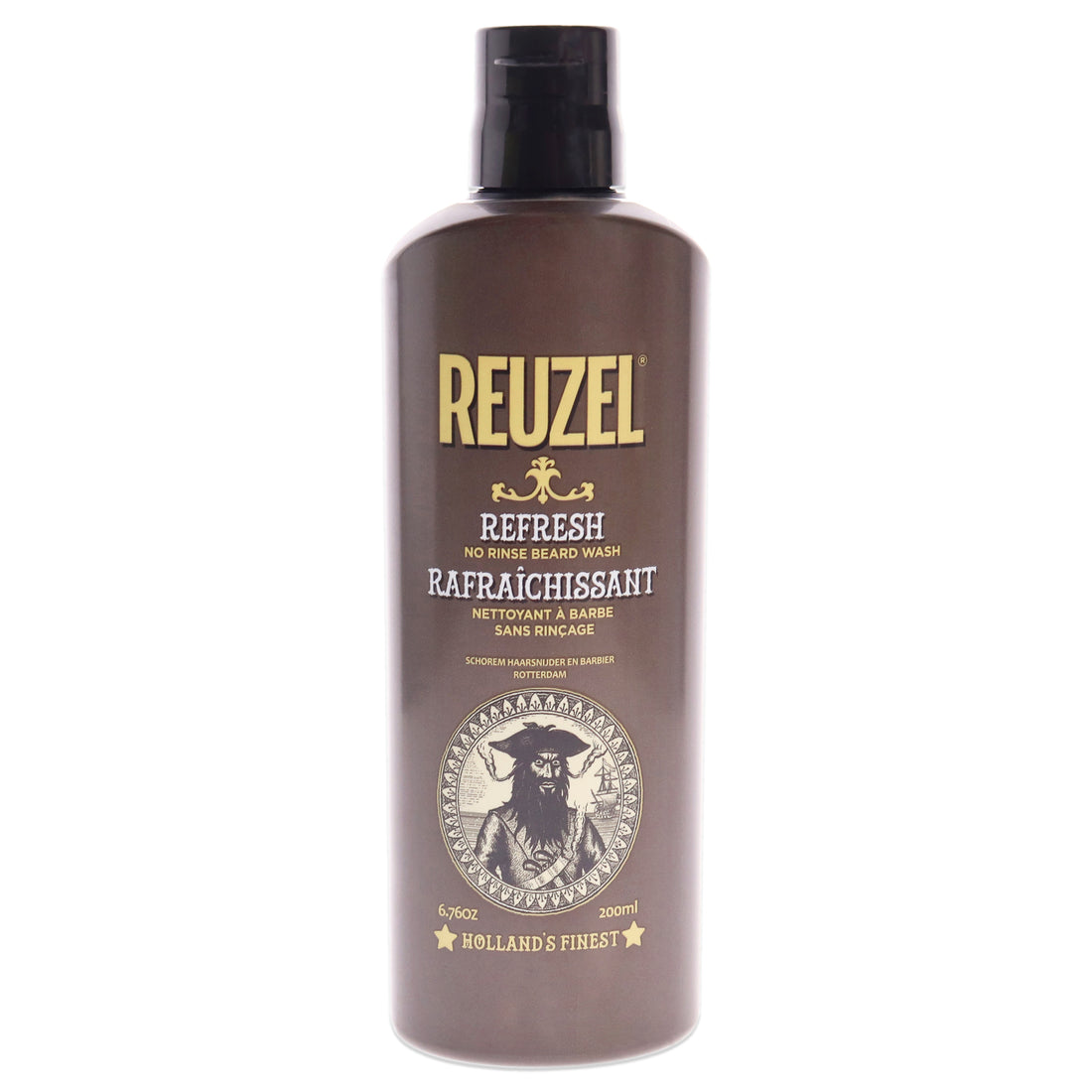 Refresh No Rinse Beard Wash by Reuzel for Men - 6.76 oz Beard Wash