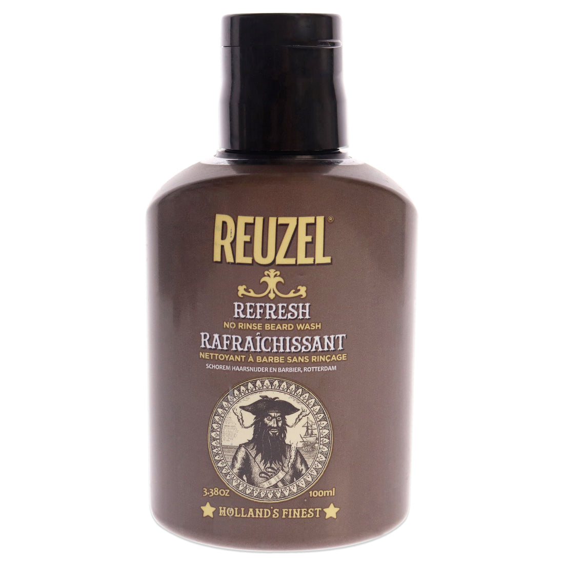 Refresh No Rinse Beard Wash by Reuzel for Men - 3.38 oz Beard Wash