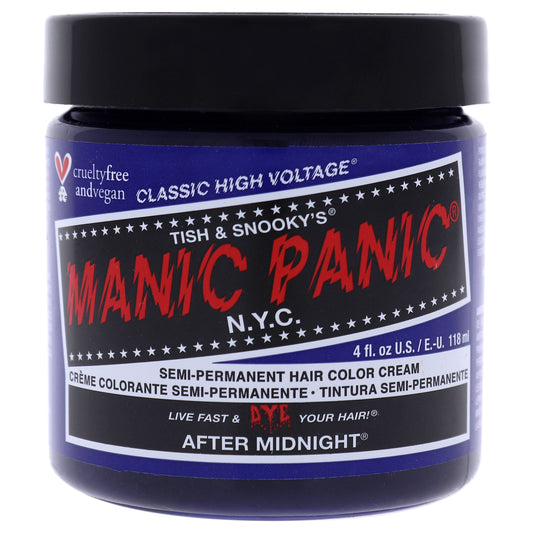 Classic High Voltage Hair Color - After Midnight by Manic Panic for Unisex - 4 oz Hair Color