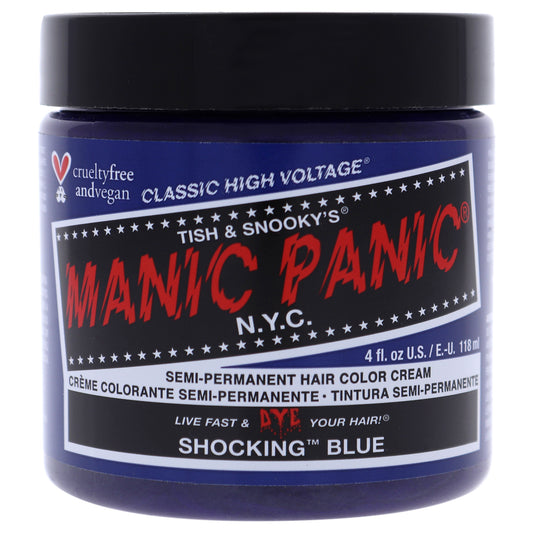 Classic High Voltage Hair Color - Shocking Blue by Manic Panic for Unisex - 4 oz Hair Color