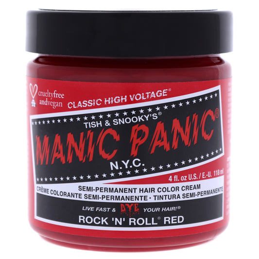 Classic High Voltage Hair Color - Rock N Roll Red by Manic Panic for Unisex - 4 oz Hair Color