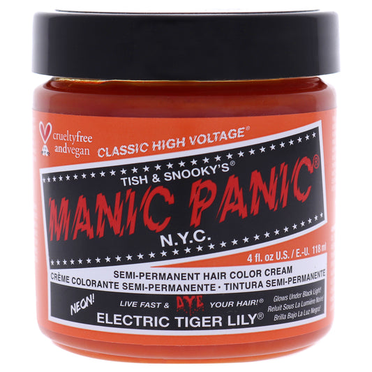 Classic High Voltage Hair Color - Electric Tiger Lily by Manic Panic for Unisex - 4 oz Hair Color