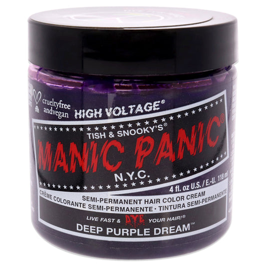 Classic High Voltage Hair Color - Deep Purple Dream by Manic Panic for Unisex - 4 oz Hair Color